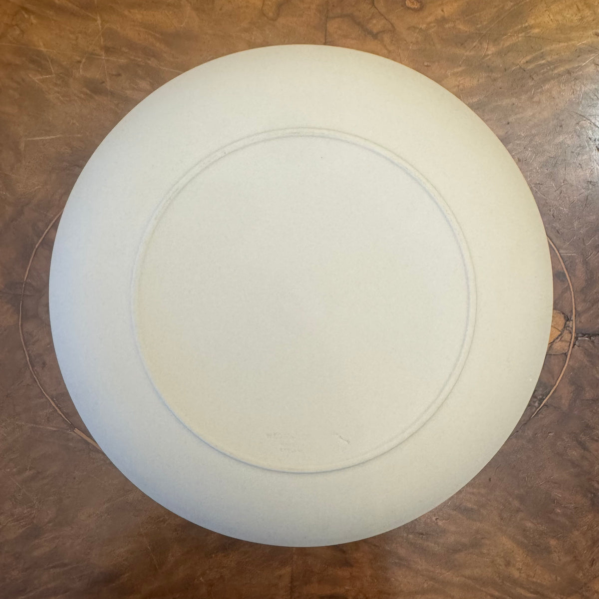 Wedgwood White Jasperware Mother Doe & Fawns Plate
