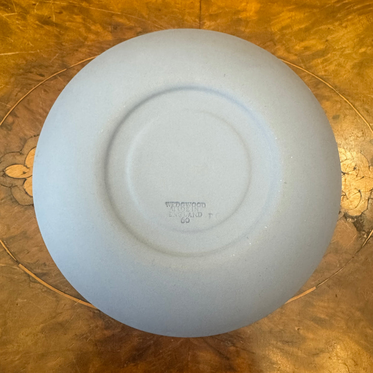 Vintage Wedgwood Blue Jasperware Tea Cup & Saucer