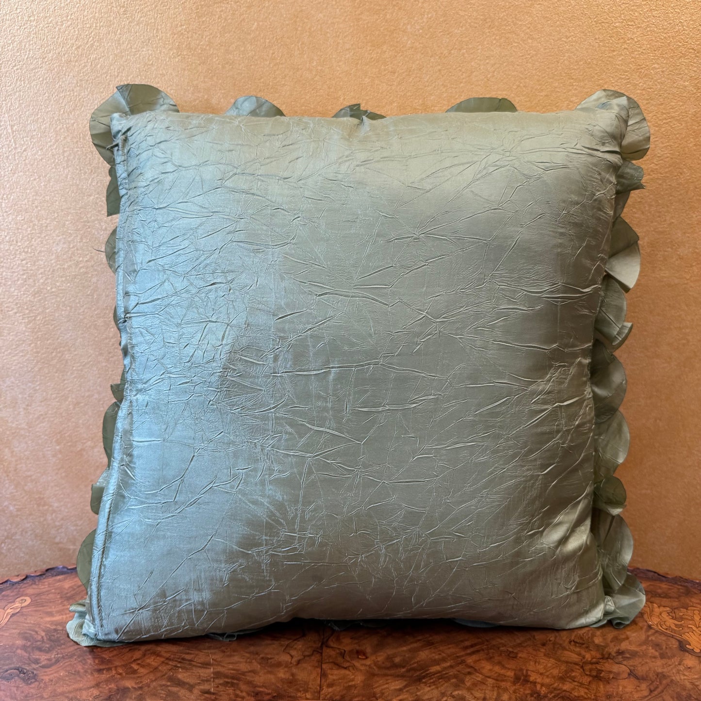 Green Square Pillow