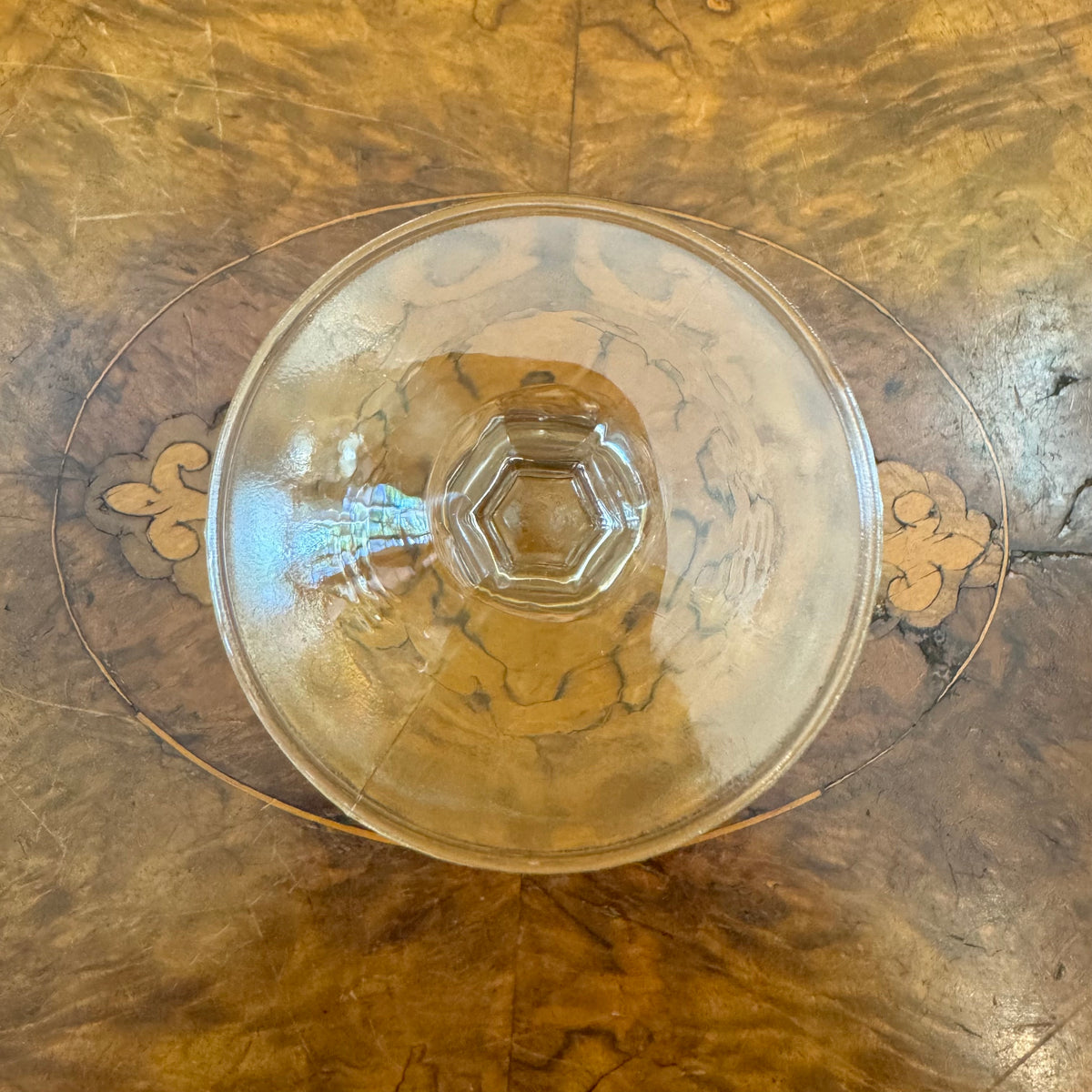 Vintage Glass Champagne Coupes Set Of Six