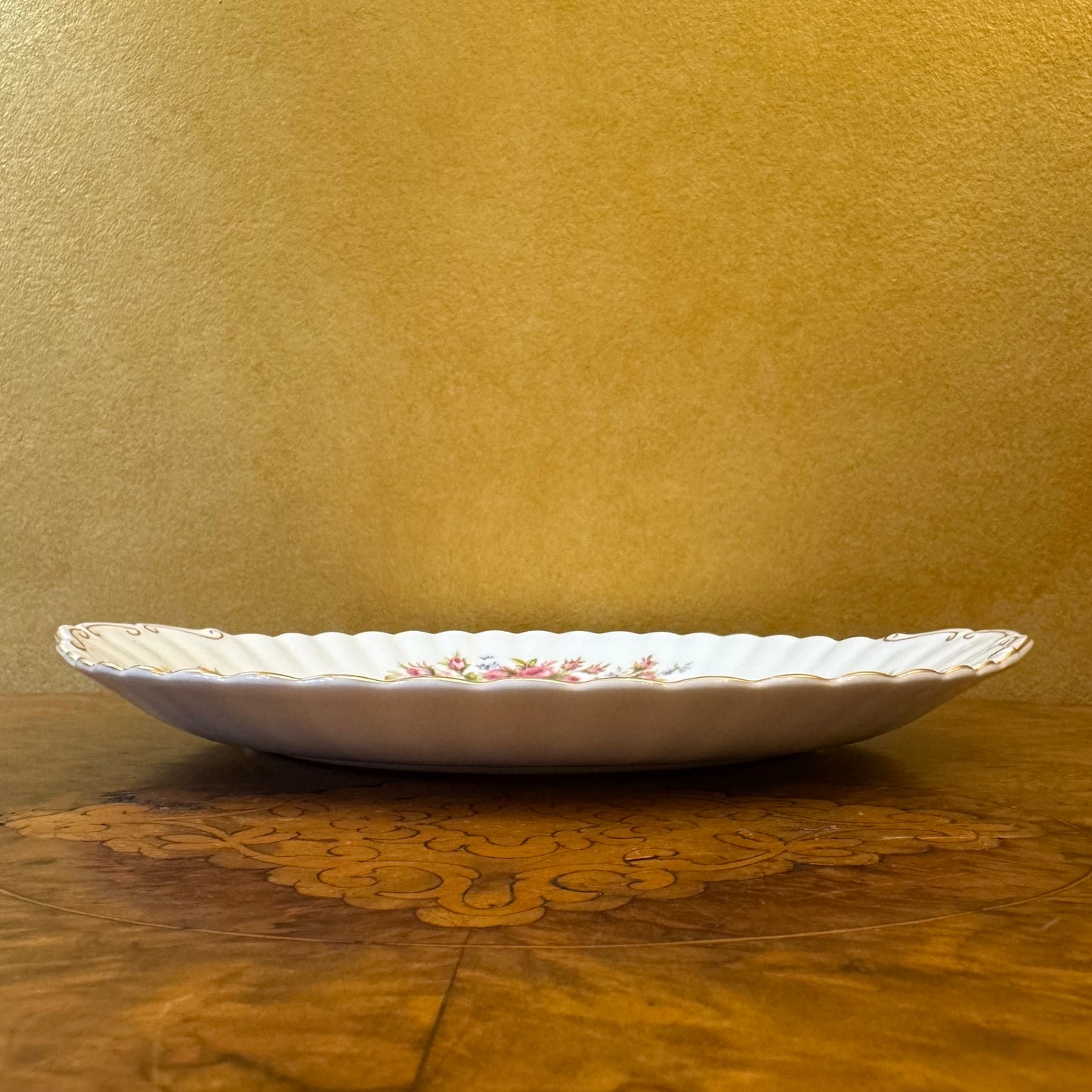 Vintage Royal Albert Moss Rose Cake Plate