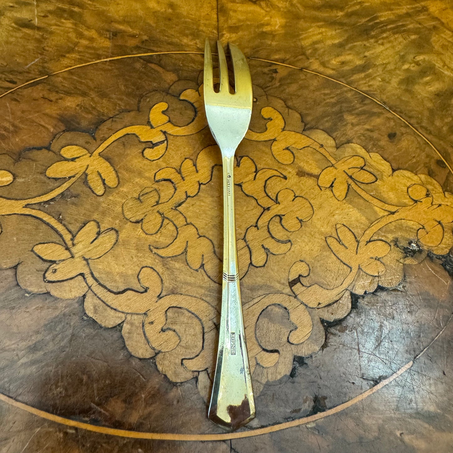 Vintage Silver Plate Dessert Forks Pair