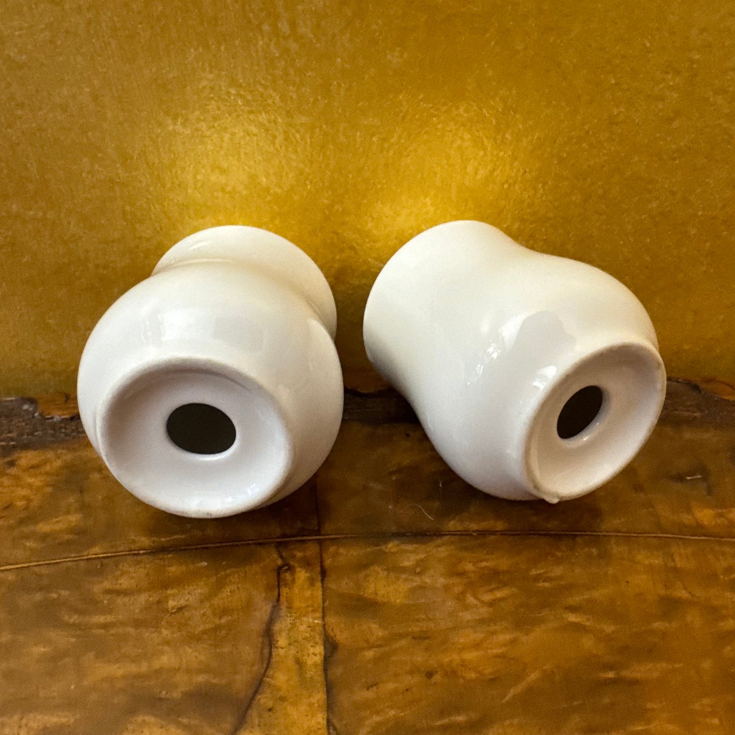 White Porcelain Salt & Pepper Shakers