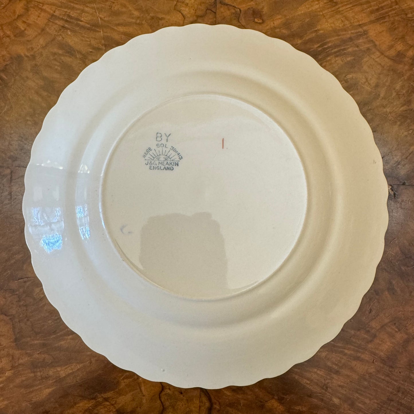 J & G Meakin Floral Border Print Entree Plate