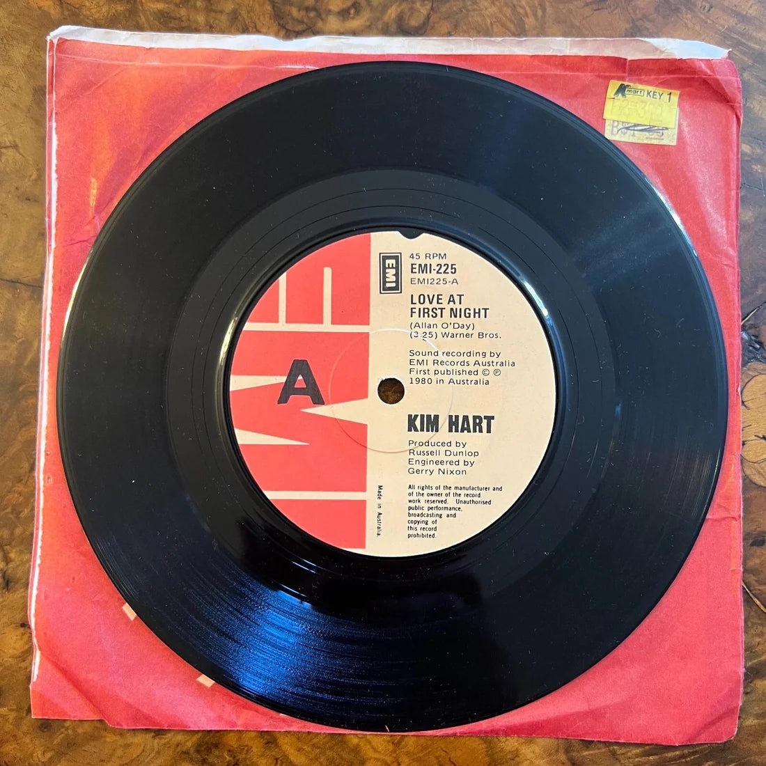 Kim Hart Love At First Night/ The Singer And The Song Record