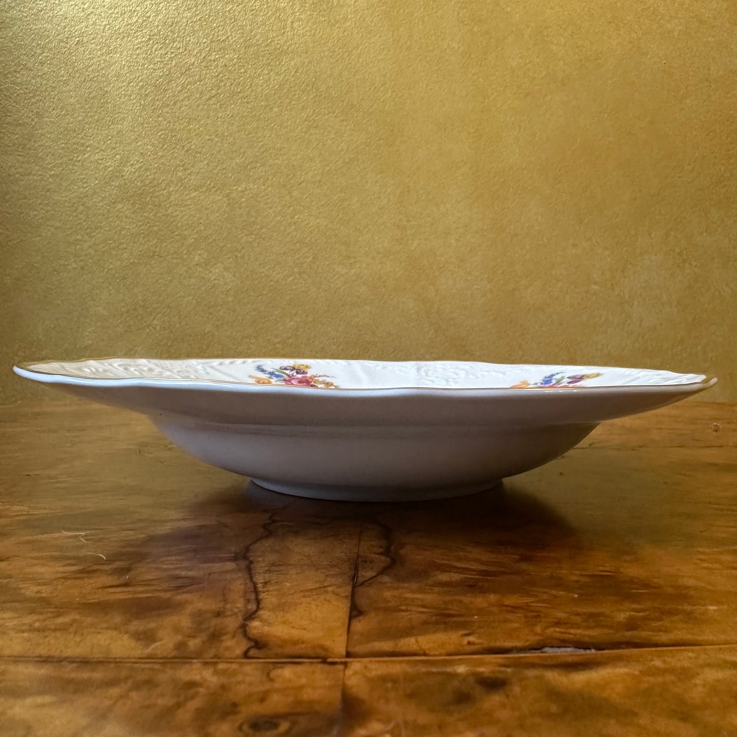 LC Bernadotte Gold Trim Desert Bowl