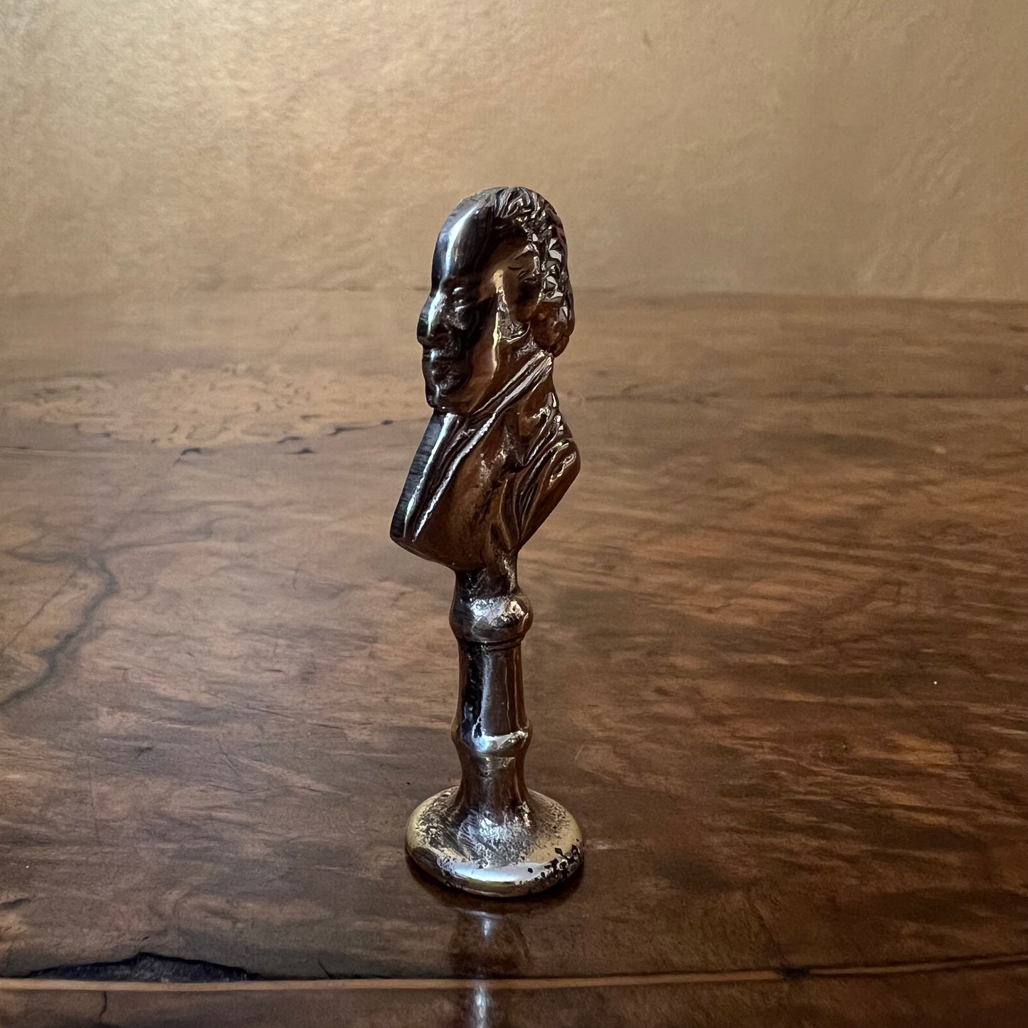 Man Bust figurine Brass Pipe