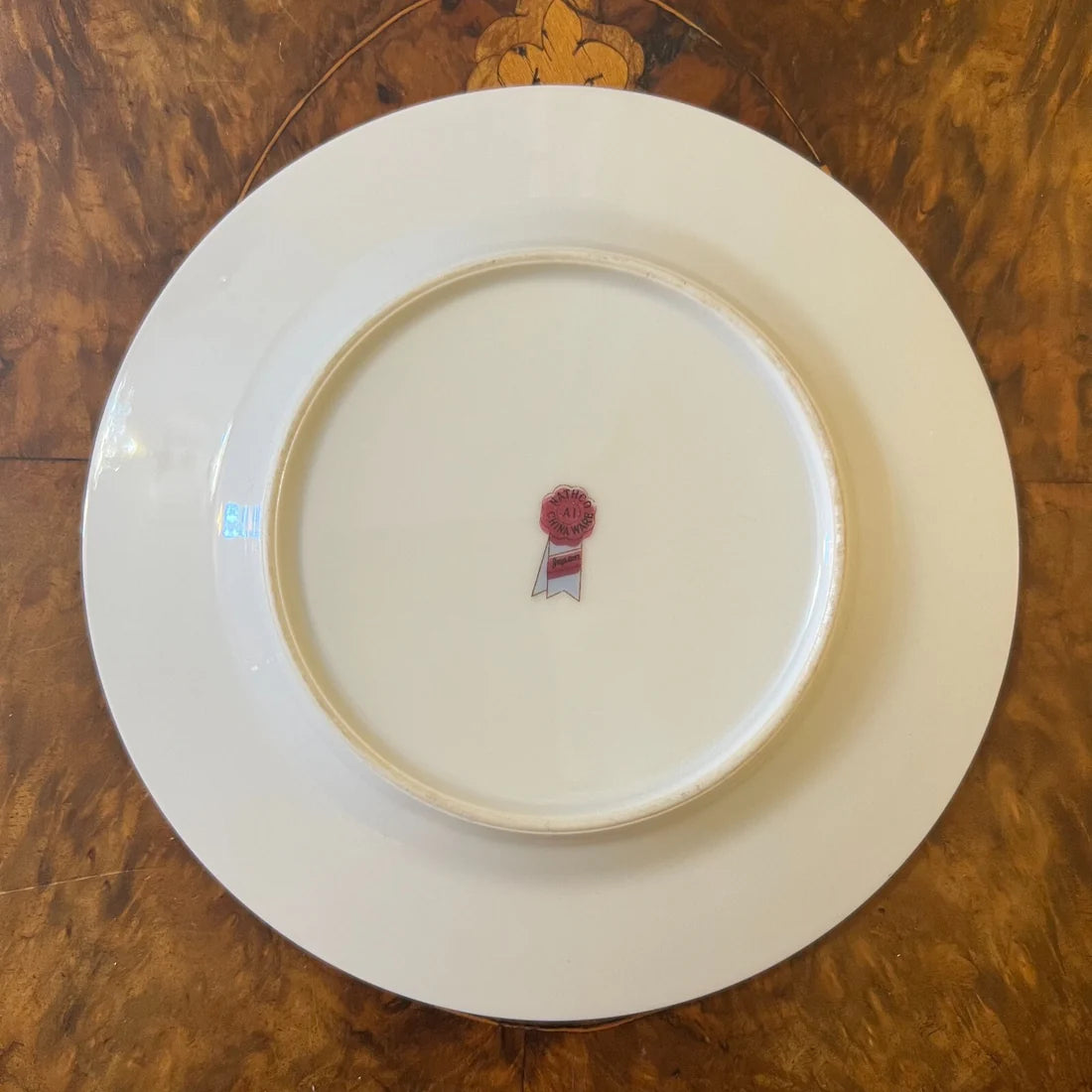 Nathco Chinaware Black Floral Side Plate