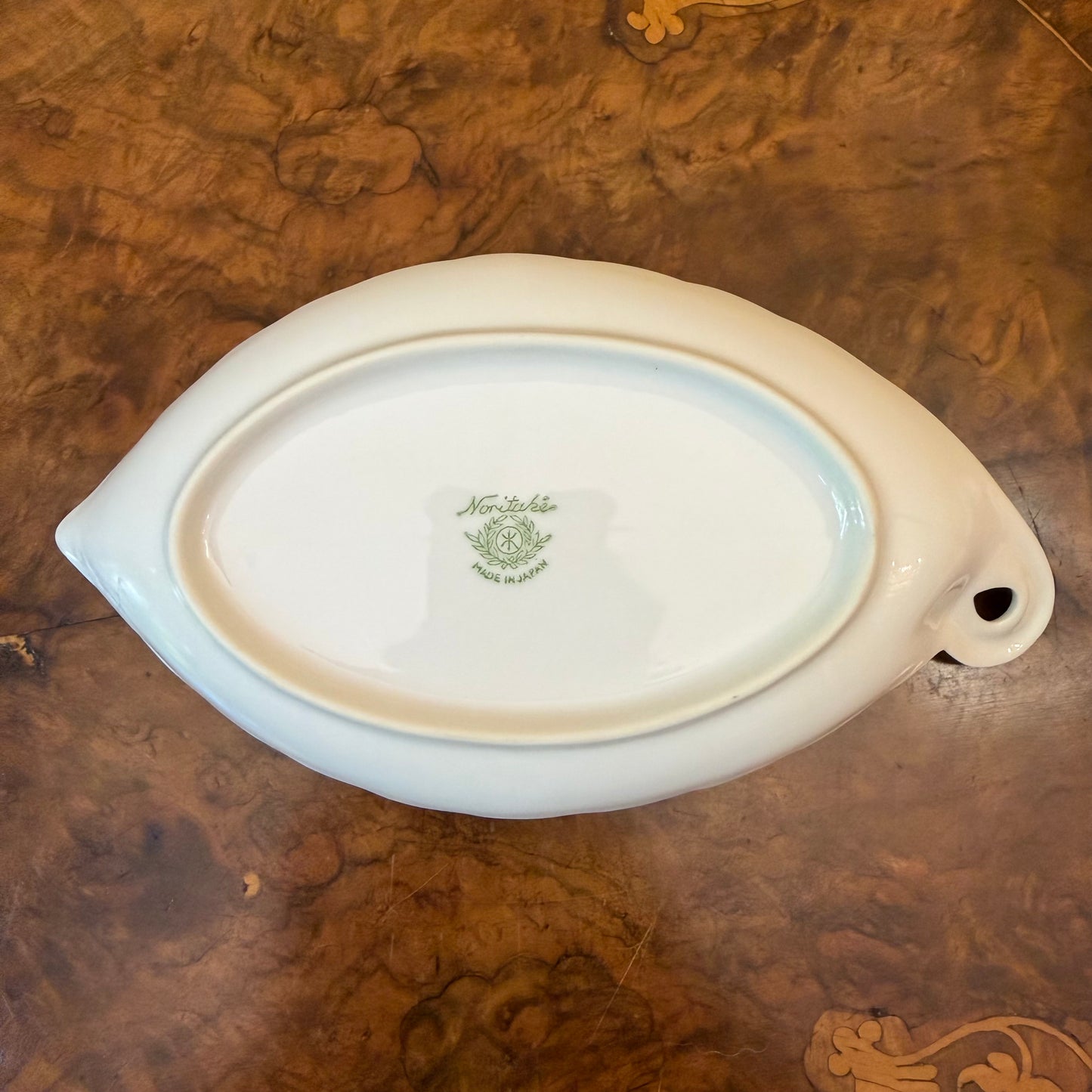 Noritake Cherries Print Leaf Dish