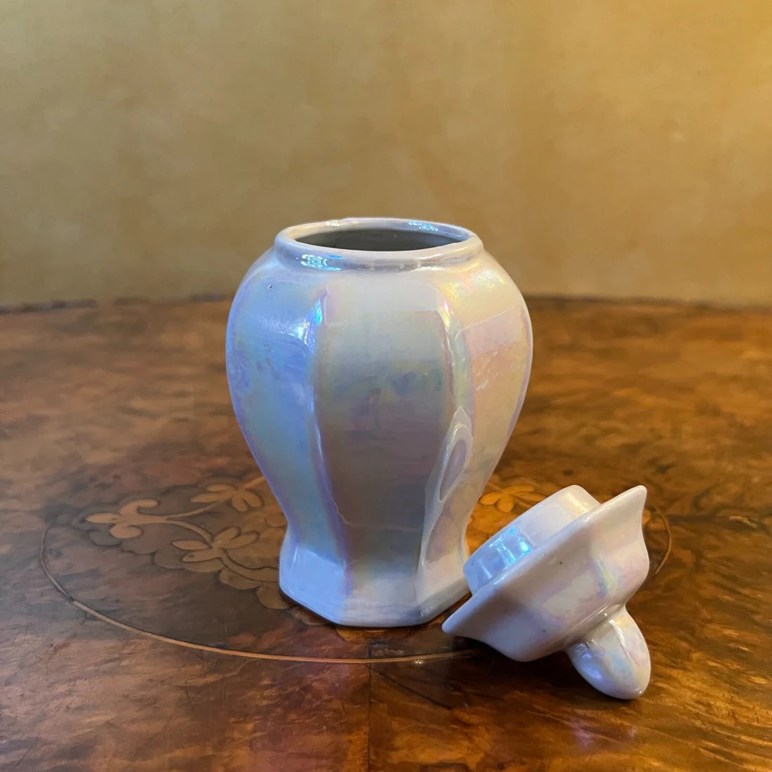 Vintage Pearl Lustreware Small Jar