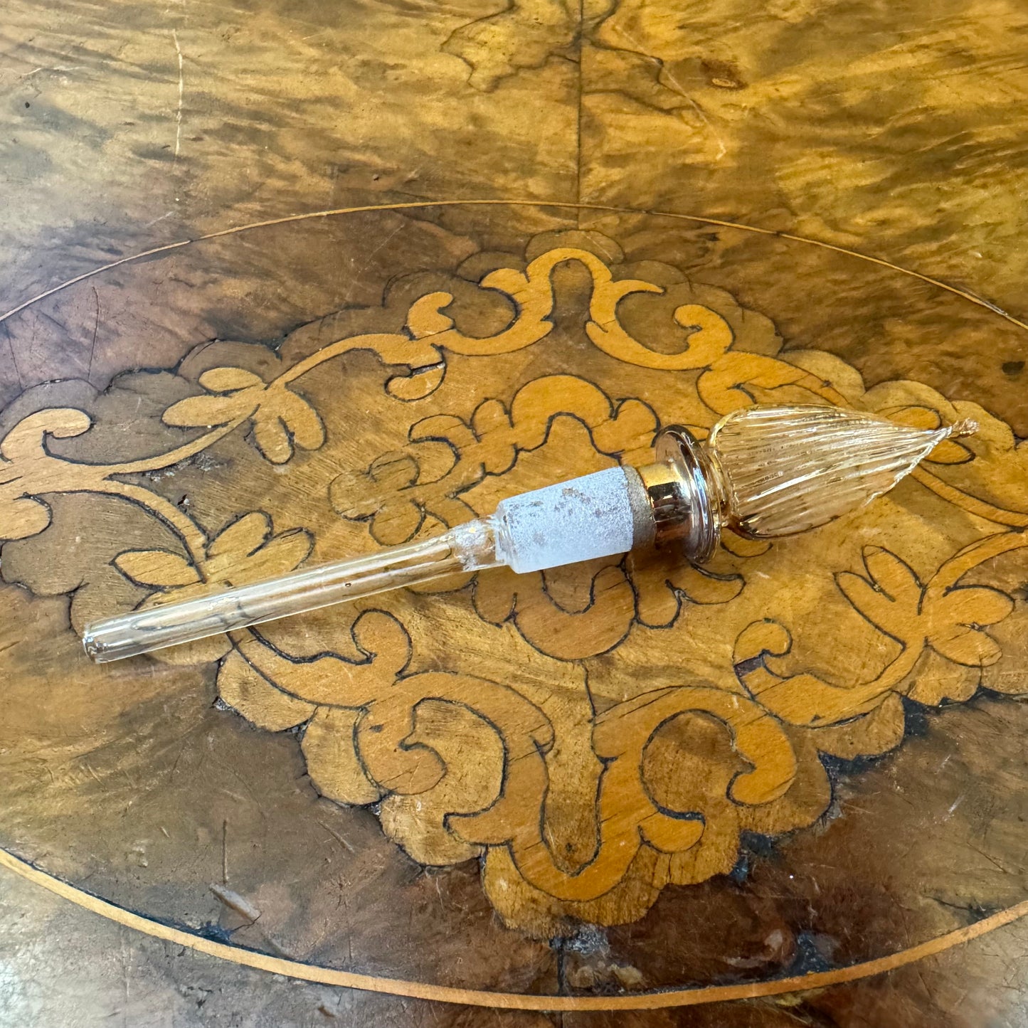 Pink Glass Perfume Bottle