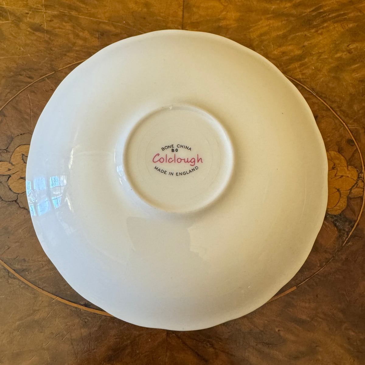 Pink Rose Print Saucer