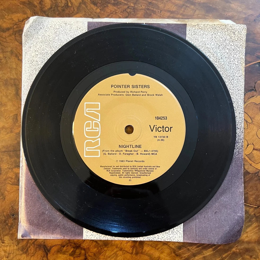 Pointers Sisters Automatic/ Nightline Record