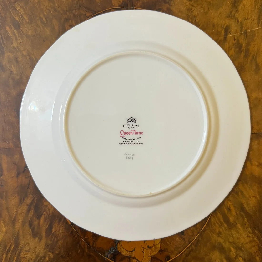 Vintage Queen Anne Apricot Floral Side Plate