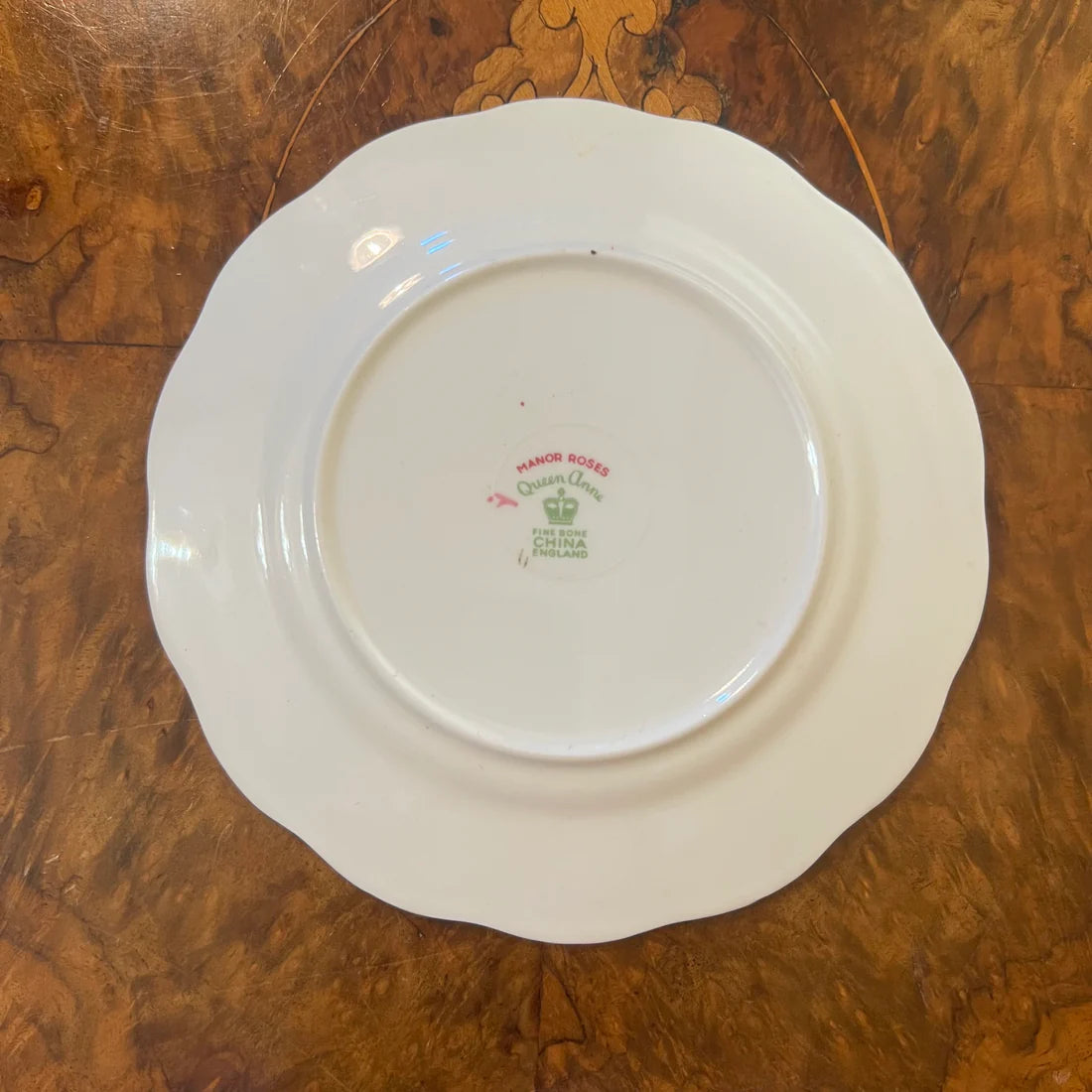 Vintage Queen Anne Manor Rose Side Plate