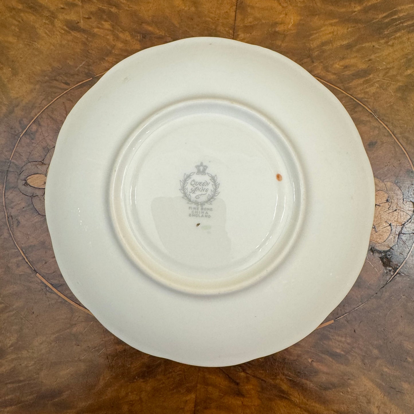 Queen Anne Pink Rose Saucer
