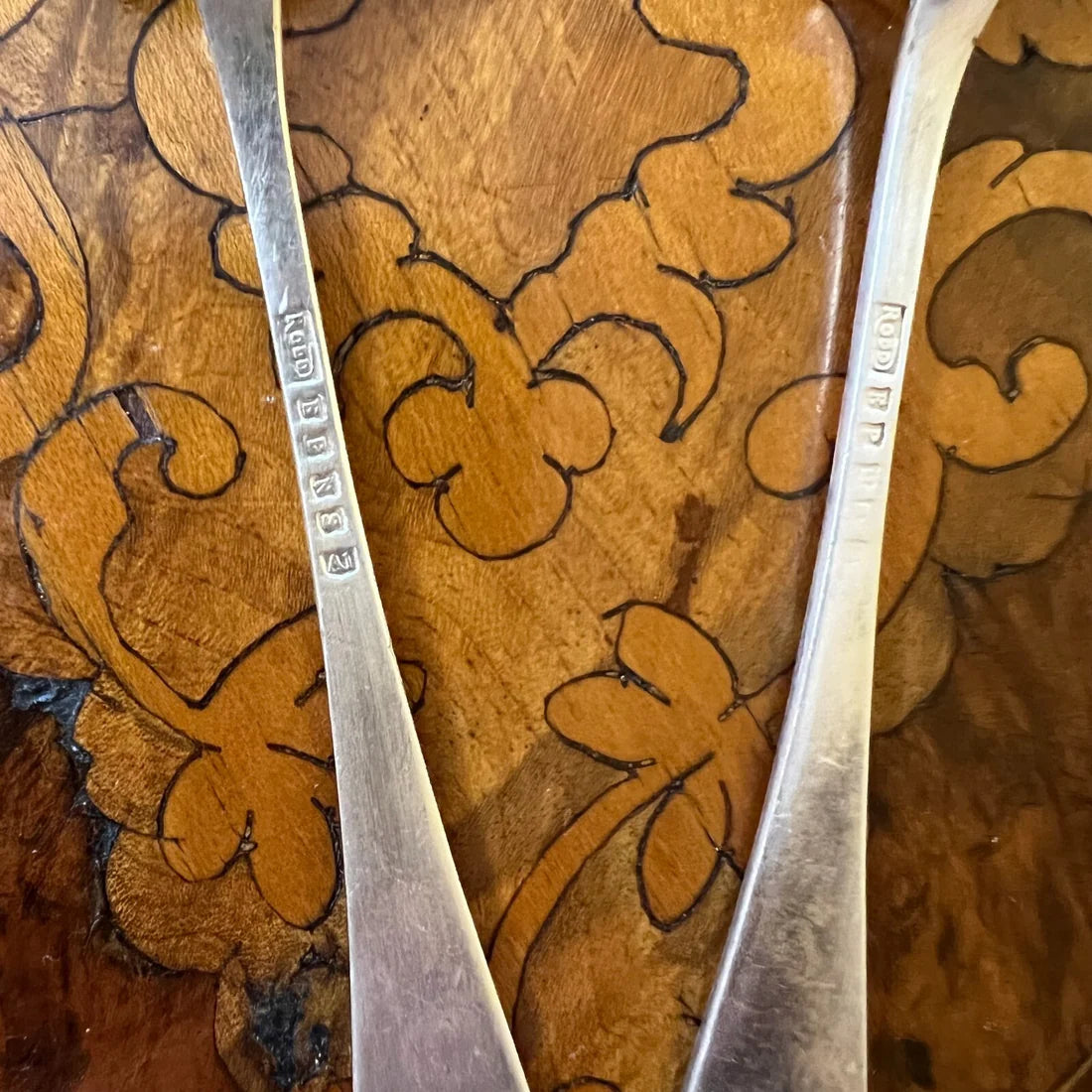 Vintage Rodd Ornate Rodd Silver Plated Spoons