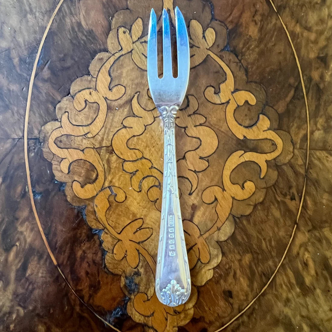 Vintage Rodd Silver Plated Dessert Forks Set Of Six