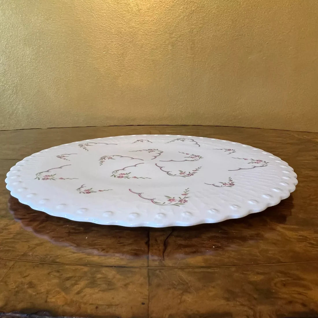 Red Rose Cake Plate 28cm