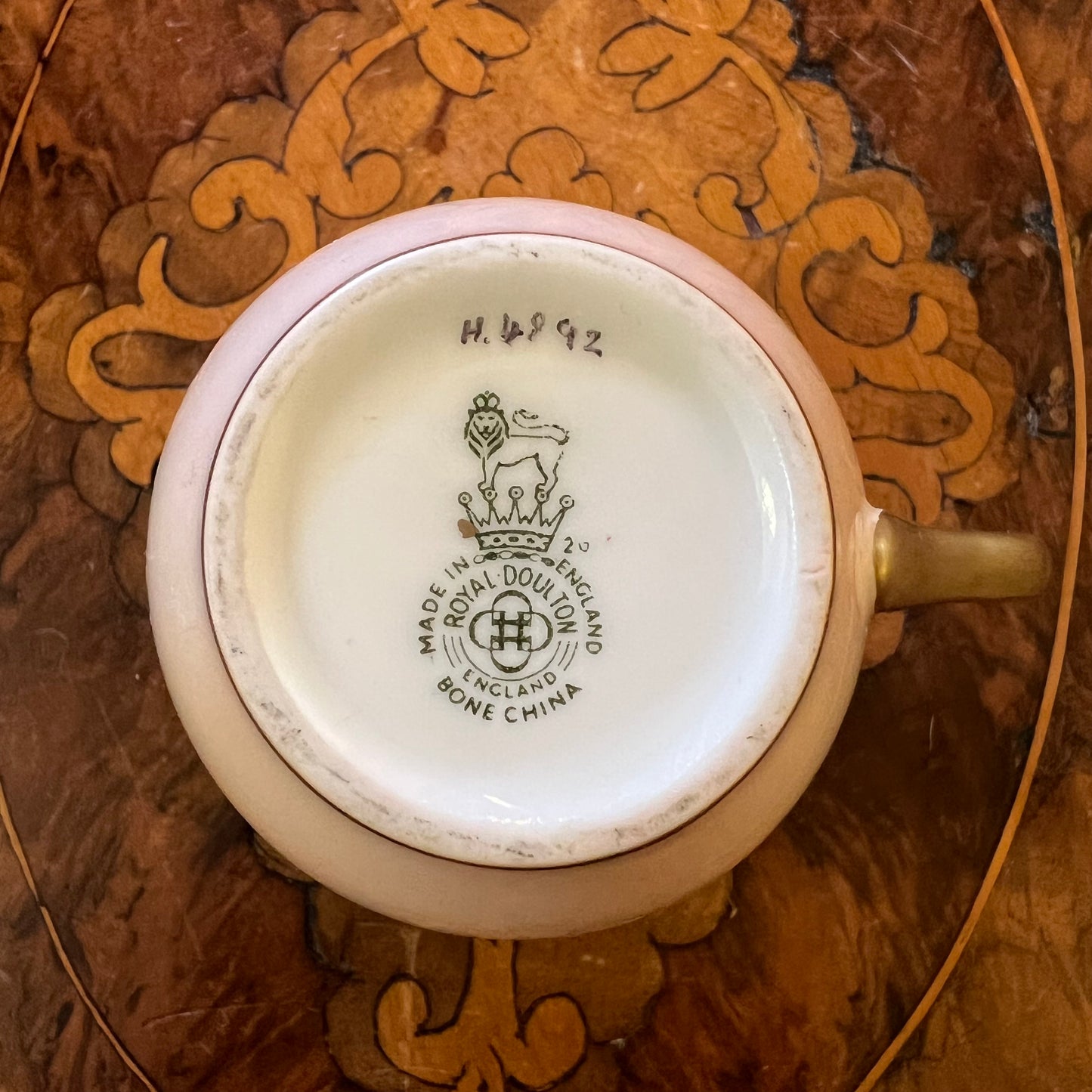 Royal Doulton Light Pink Gold Demitasse