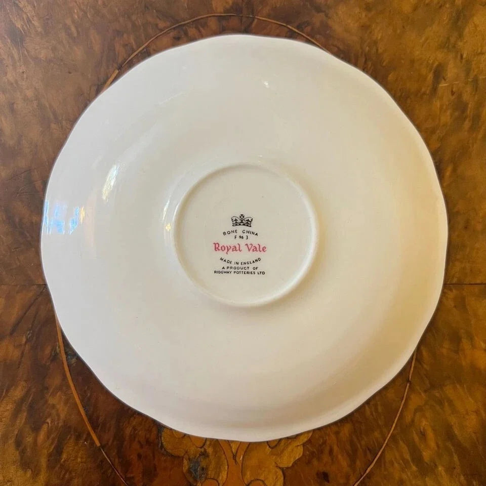 Vintage Royal Vale Pink Rose Saucer