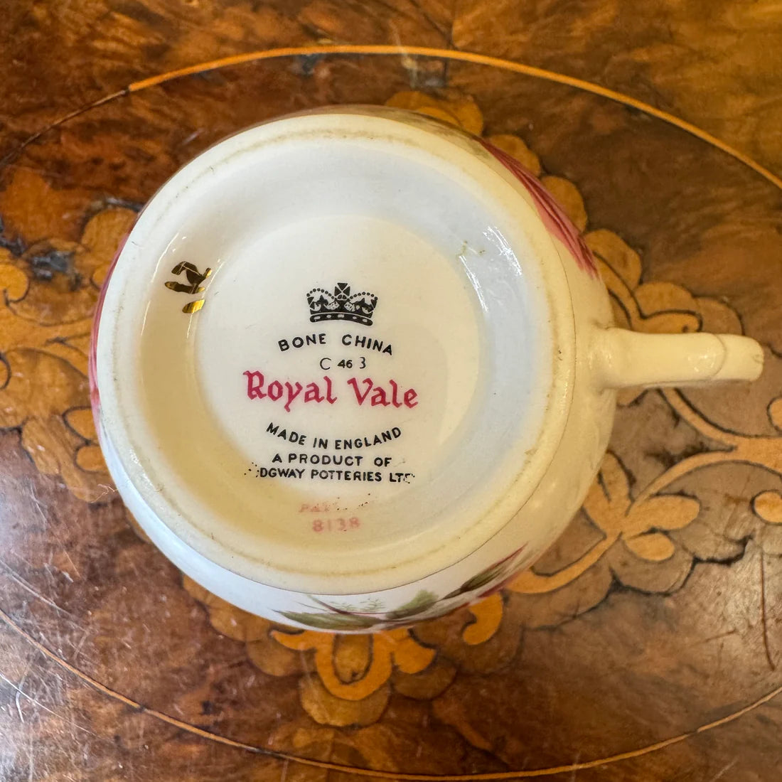 Vintage Royal Vale Pink Rose Tea Cup