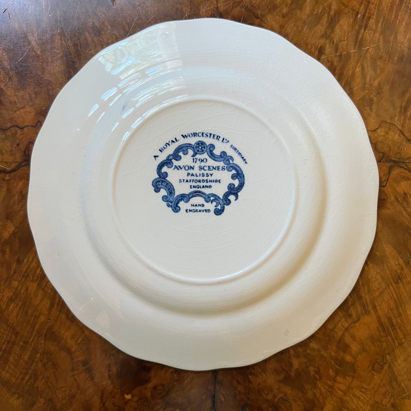 Royal Worcester Avon Scenes Pailissy Plate