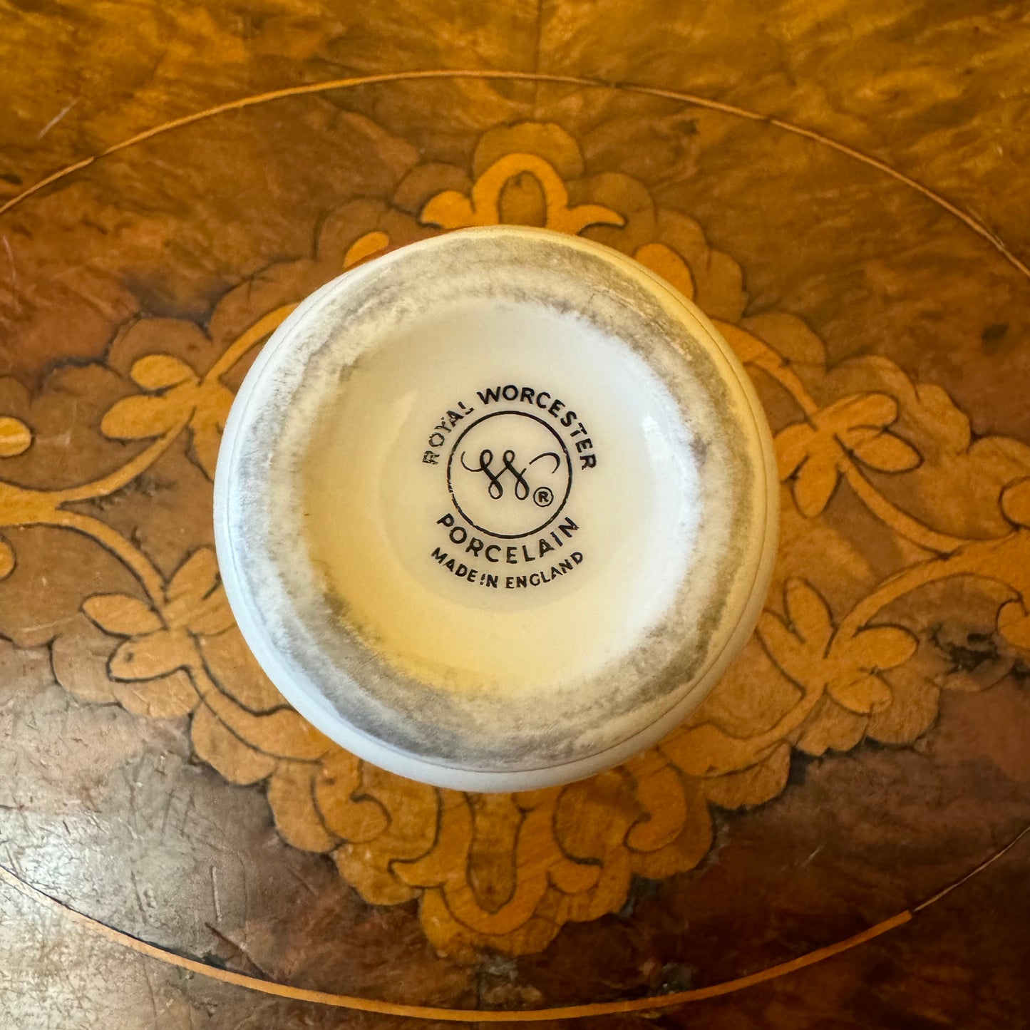 Royal Worcester Fruit Print Egg Coddlers Pair