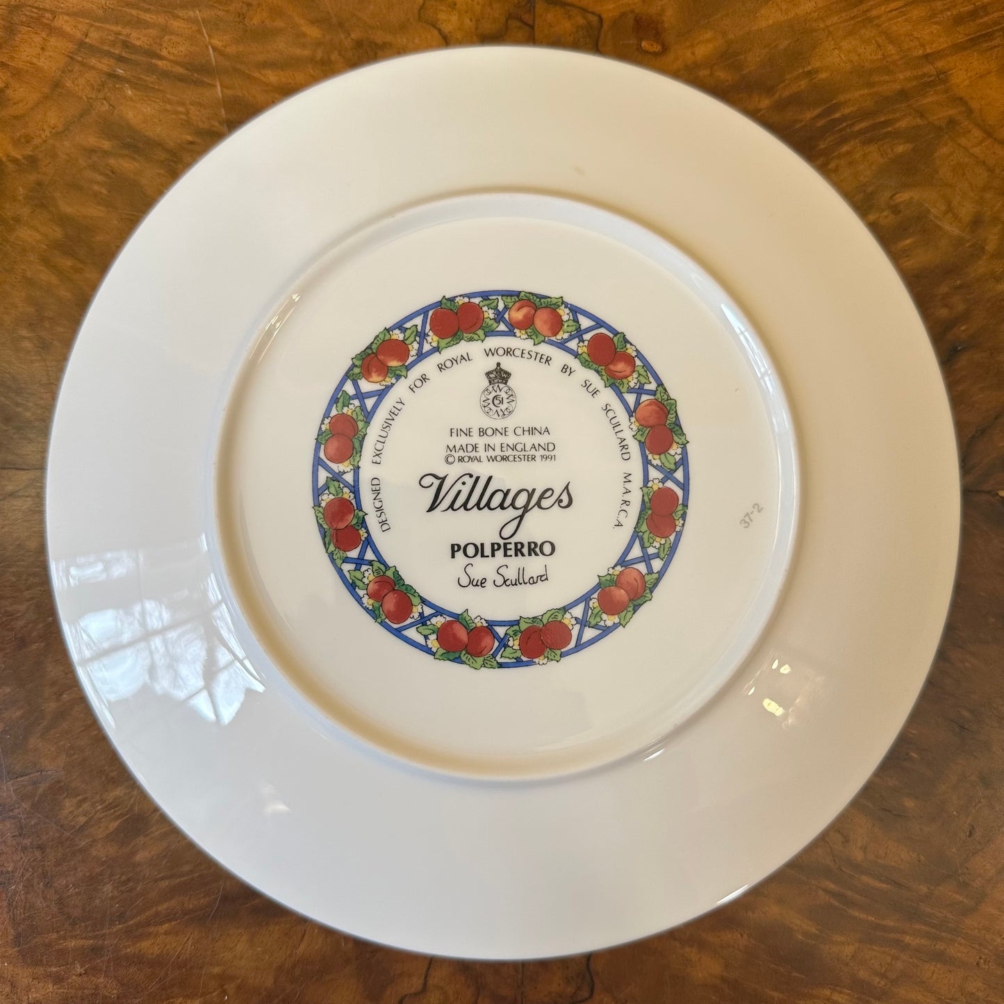 Royal Worcester Polperro By Sue Scullard Plate