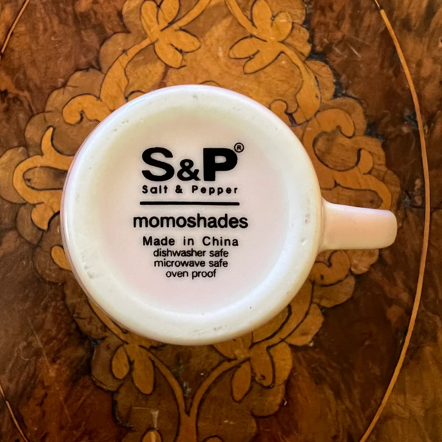 Salt & Pepper Light Pink Coffee Cup