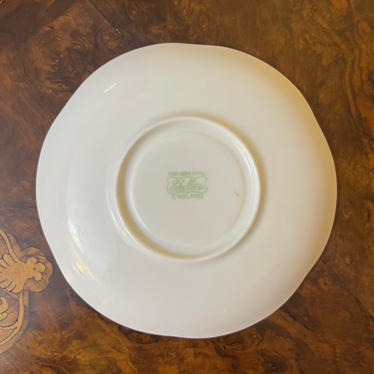 Shelley White Dainty Saucer