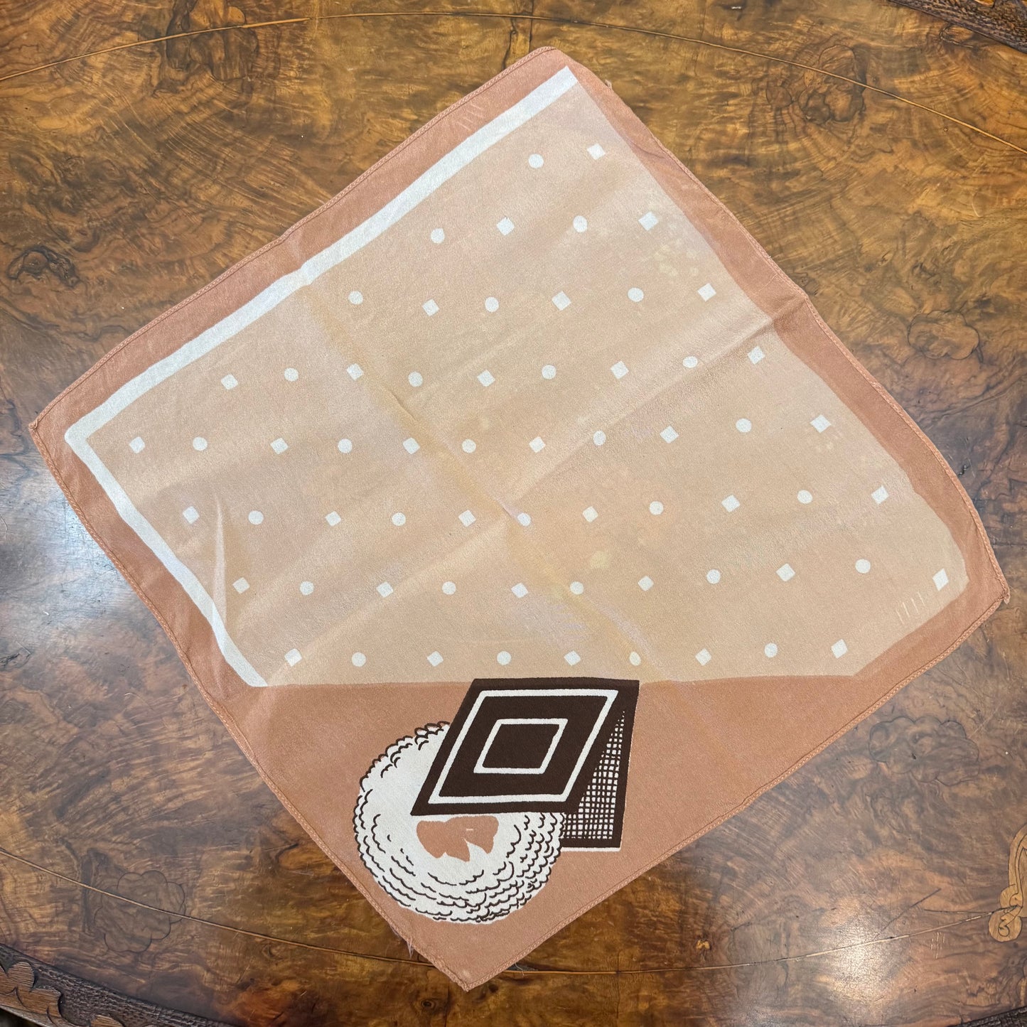 Silk Pink Polka Dot Handkerchief