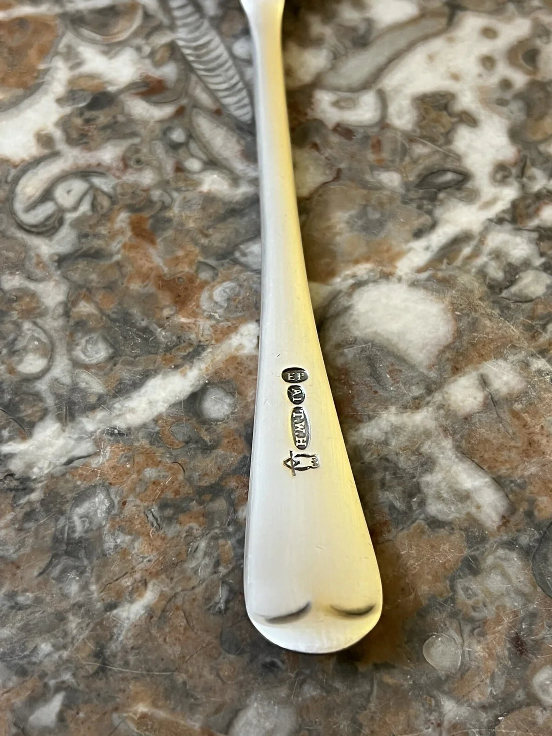 Vintage Silver Plated Soup Spoon