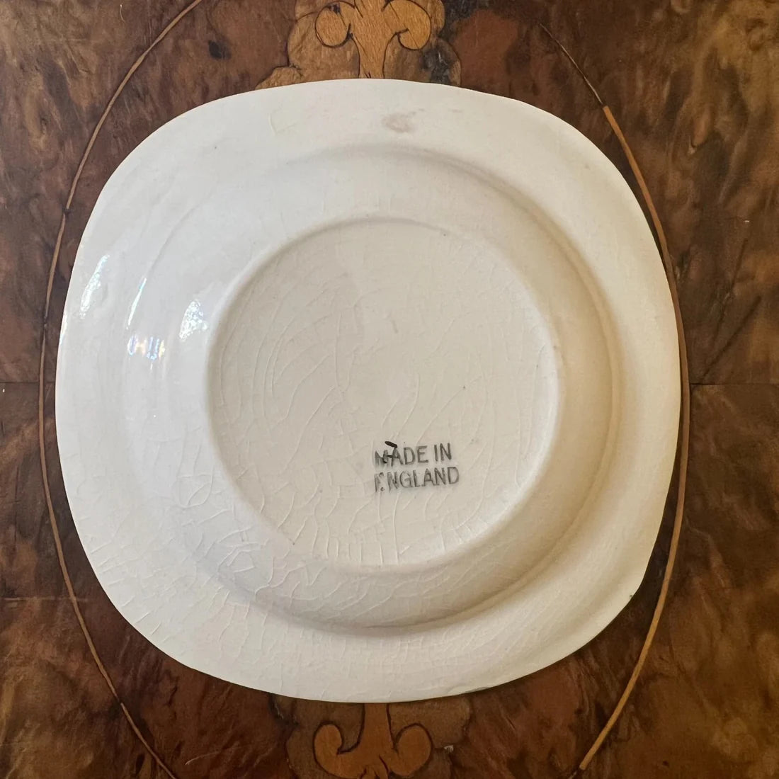 Vintage Square Floral Dish