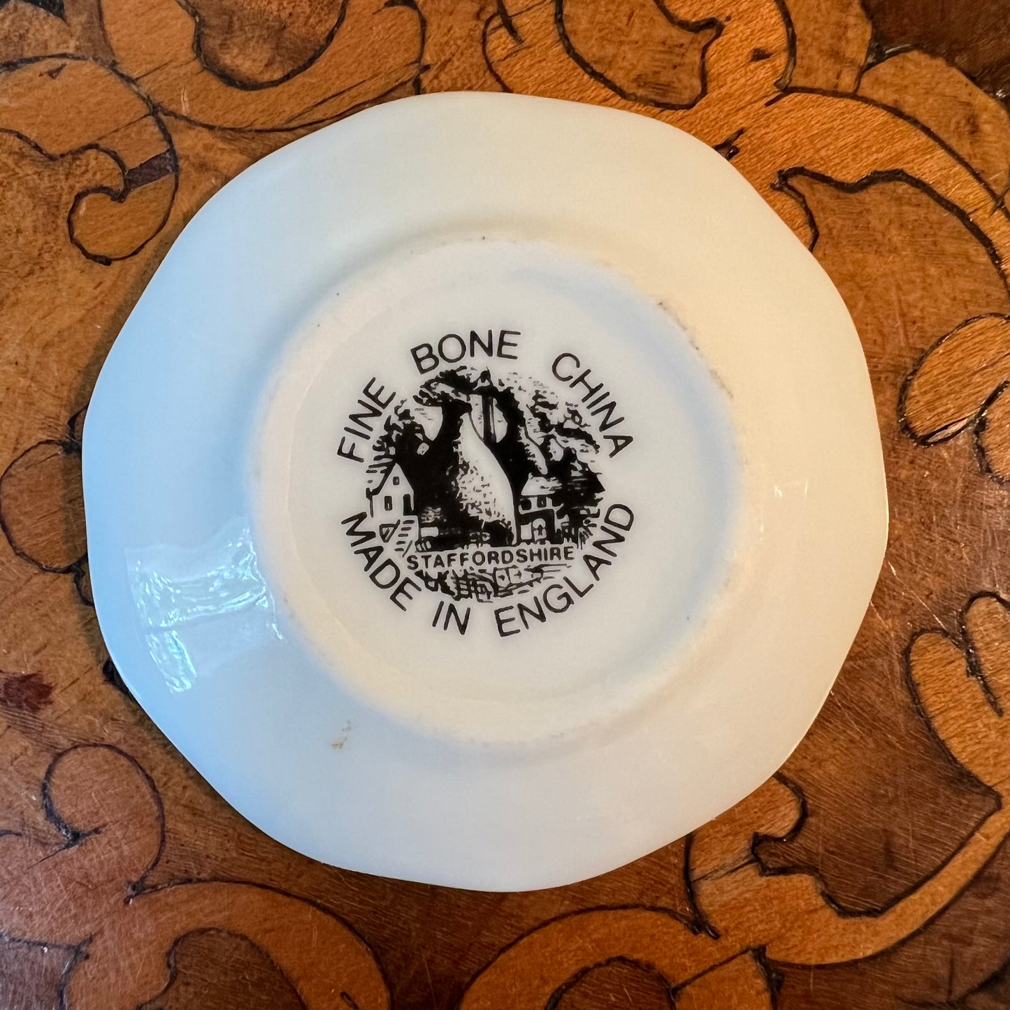 Staffordshire Butterfly Floral Miniature