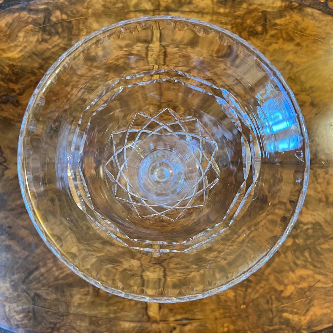 Vintage Tudor Crystal Trumpet Vase