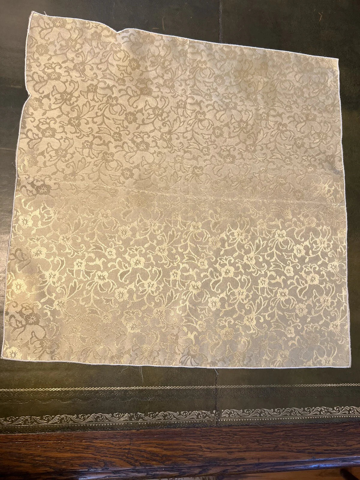 Vintage Gold Floral Pattern Napkins Set Of Three