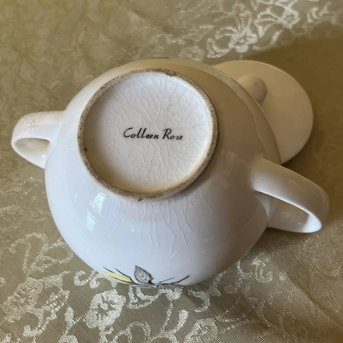 Vintage Colleen Rose 1950s Sugar Bowl