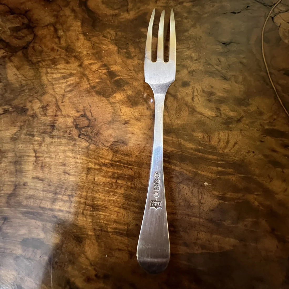 Vintage Daniel & Arter Silver Plated Dessert Forks Set Of Six