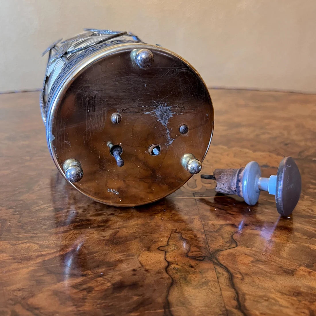 Vintage Glass Floral Canister