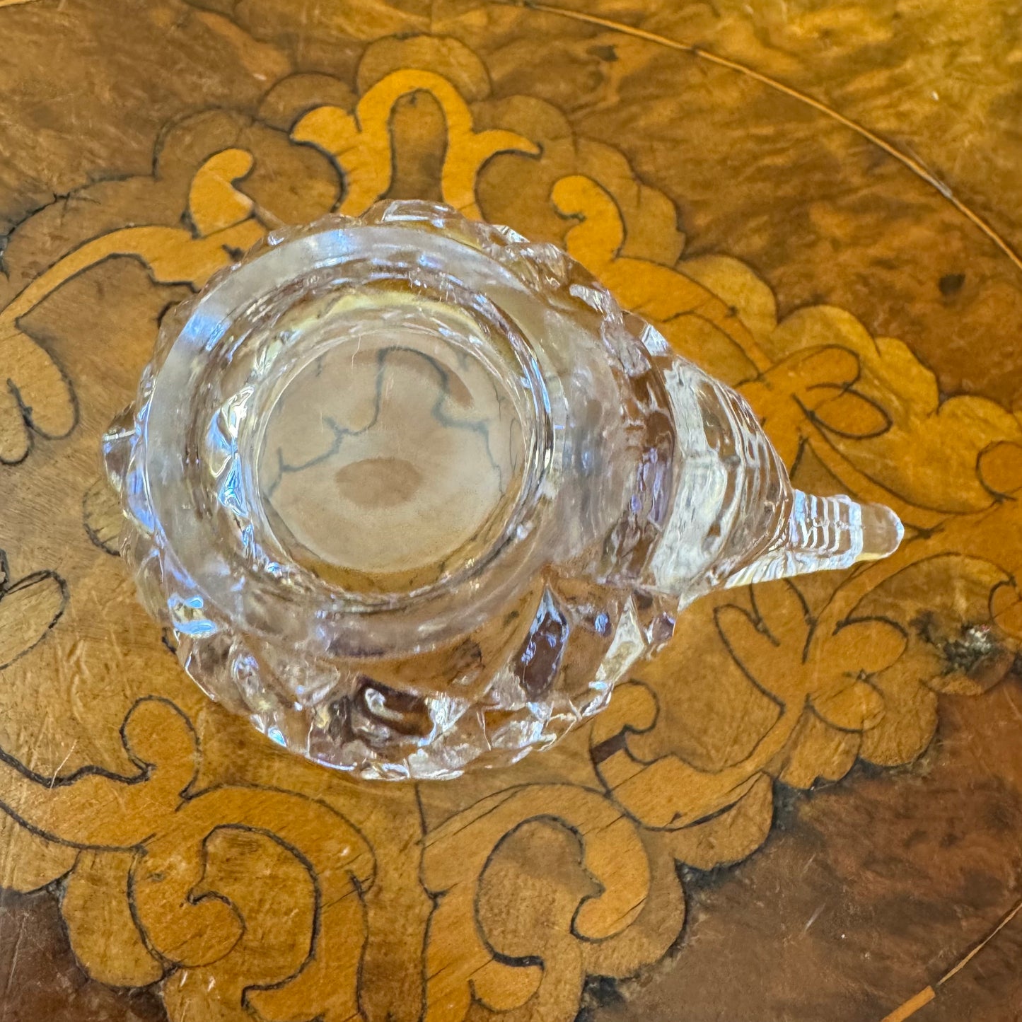 Vintage Glass Hen Shaped Cup