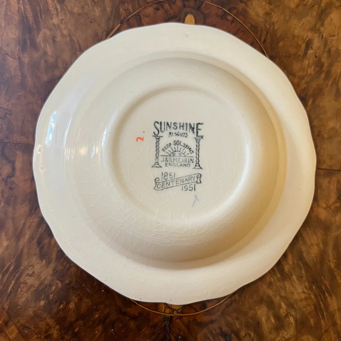 Vintage J & G Meakin Centenary Bowls Set Of Six