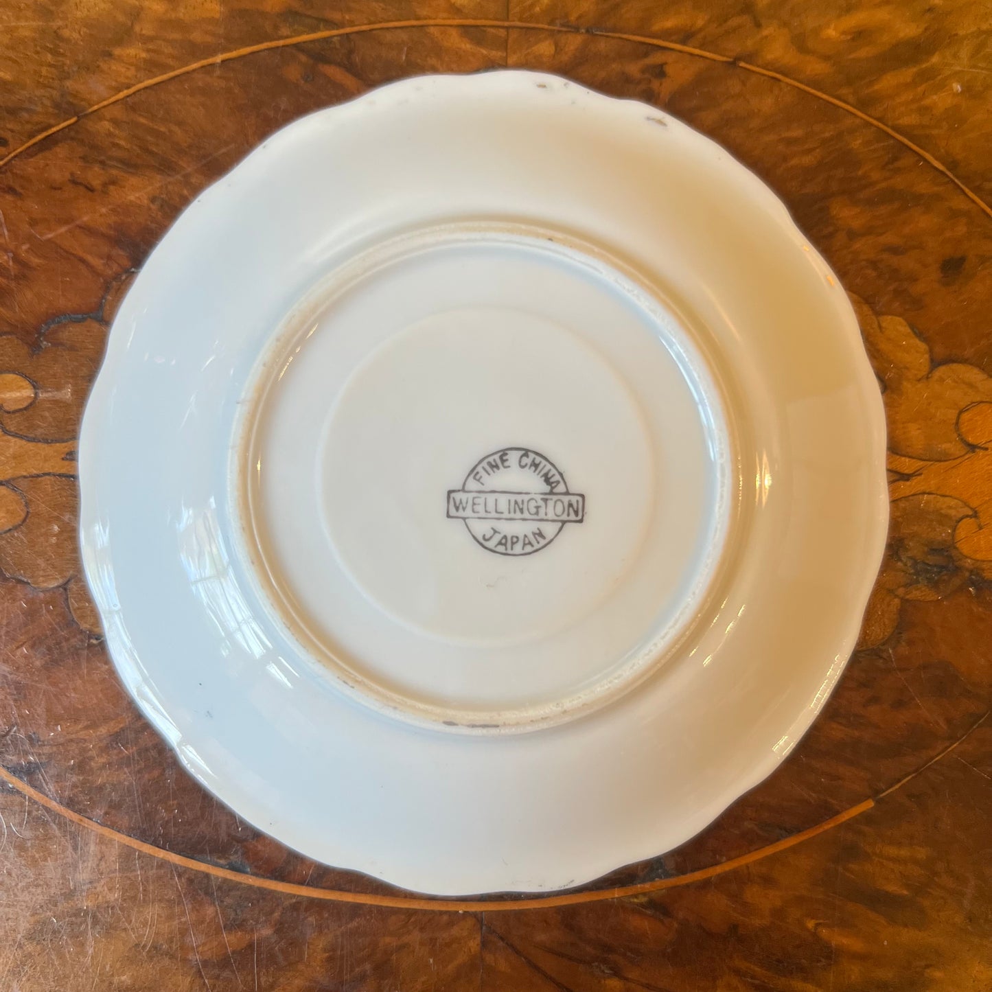 Vintage Japanese Courting Print Coffee Saucer