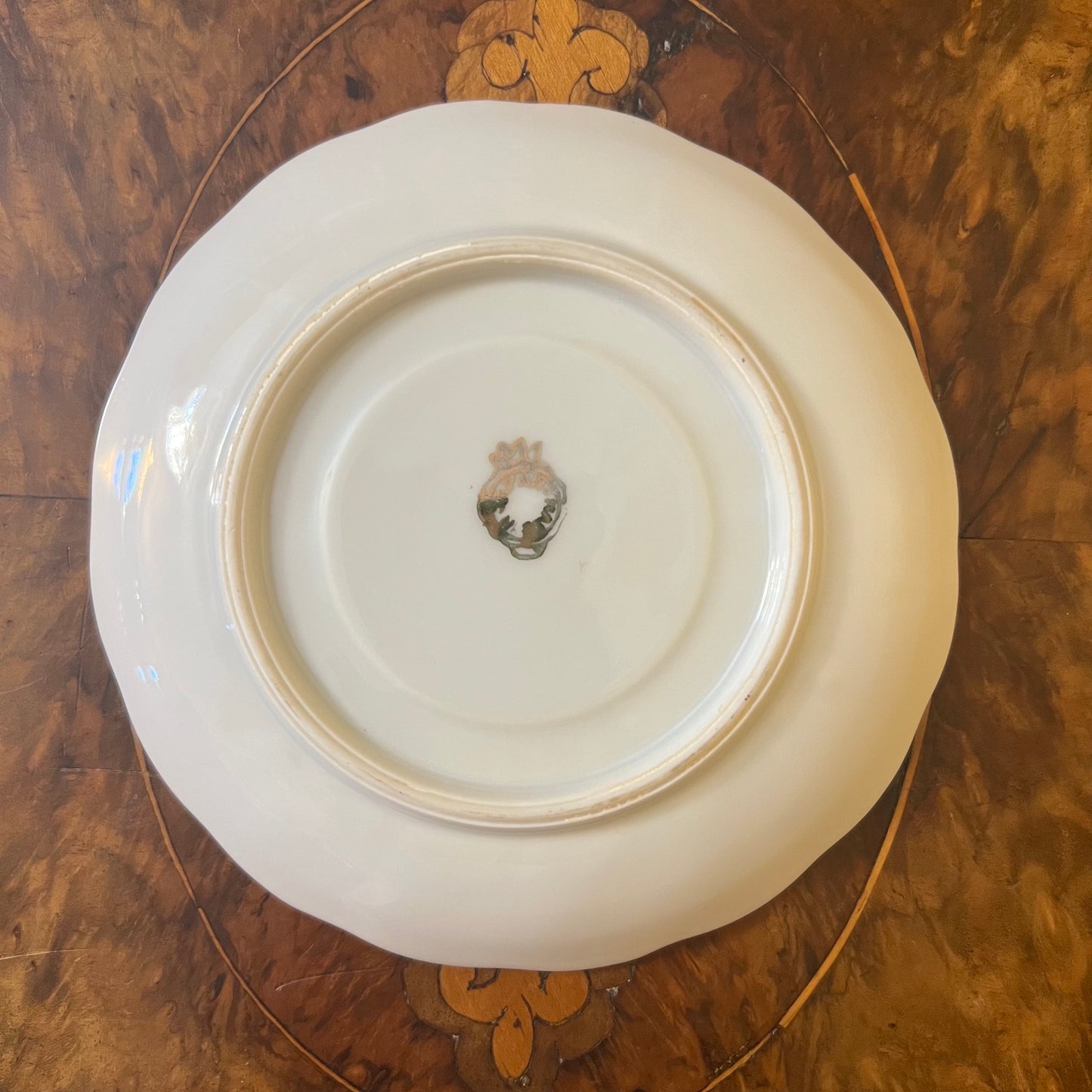 Vintage Japanese Floral Print Saucer