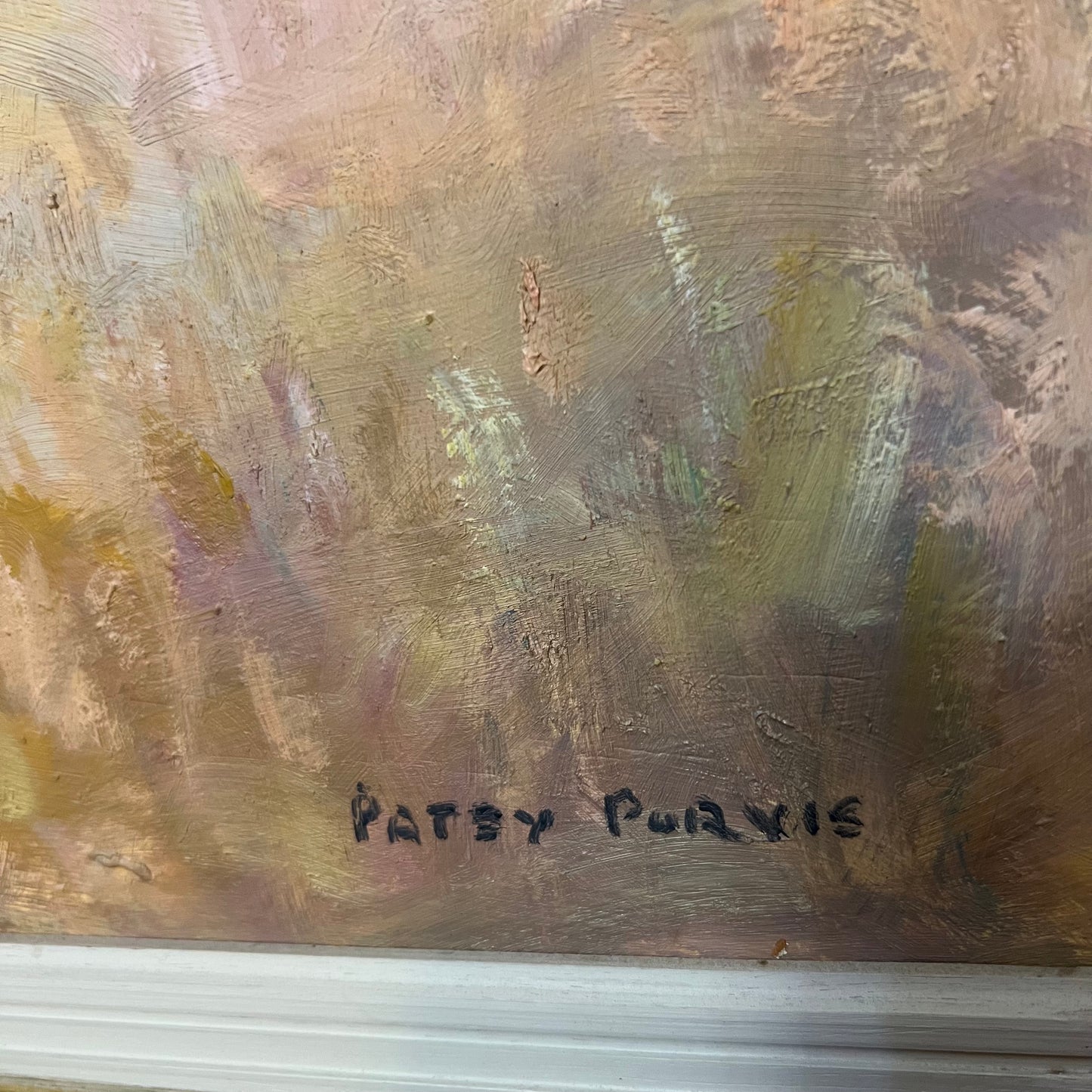 Vintage Patsy Puryis Farm Shed Painting