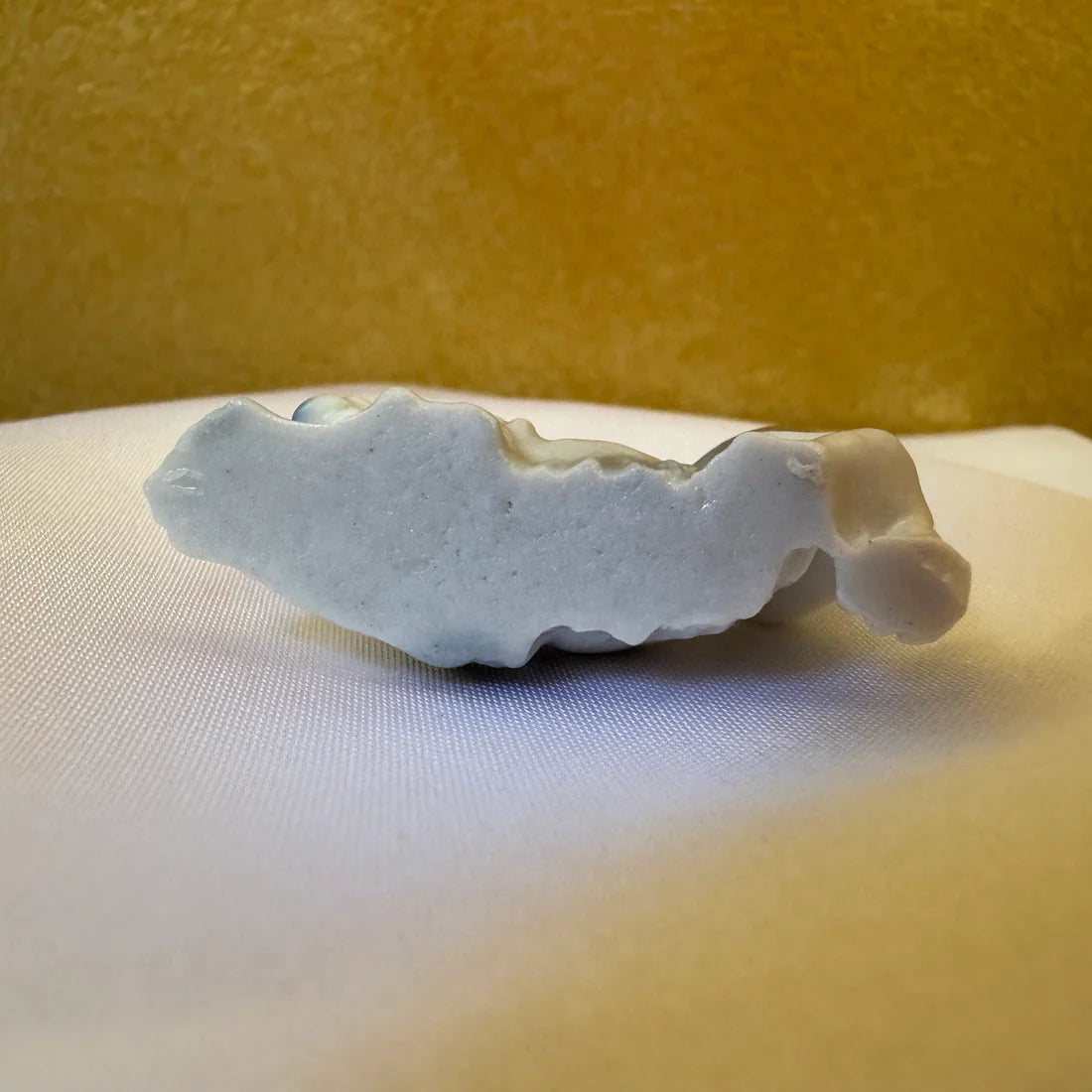 Vintage Porcelain Spaniel with Ball Miniature Ornament