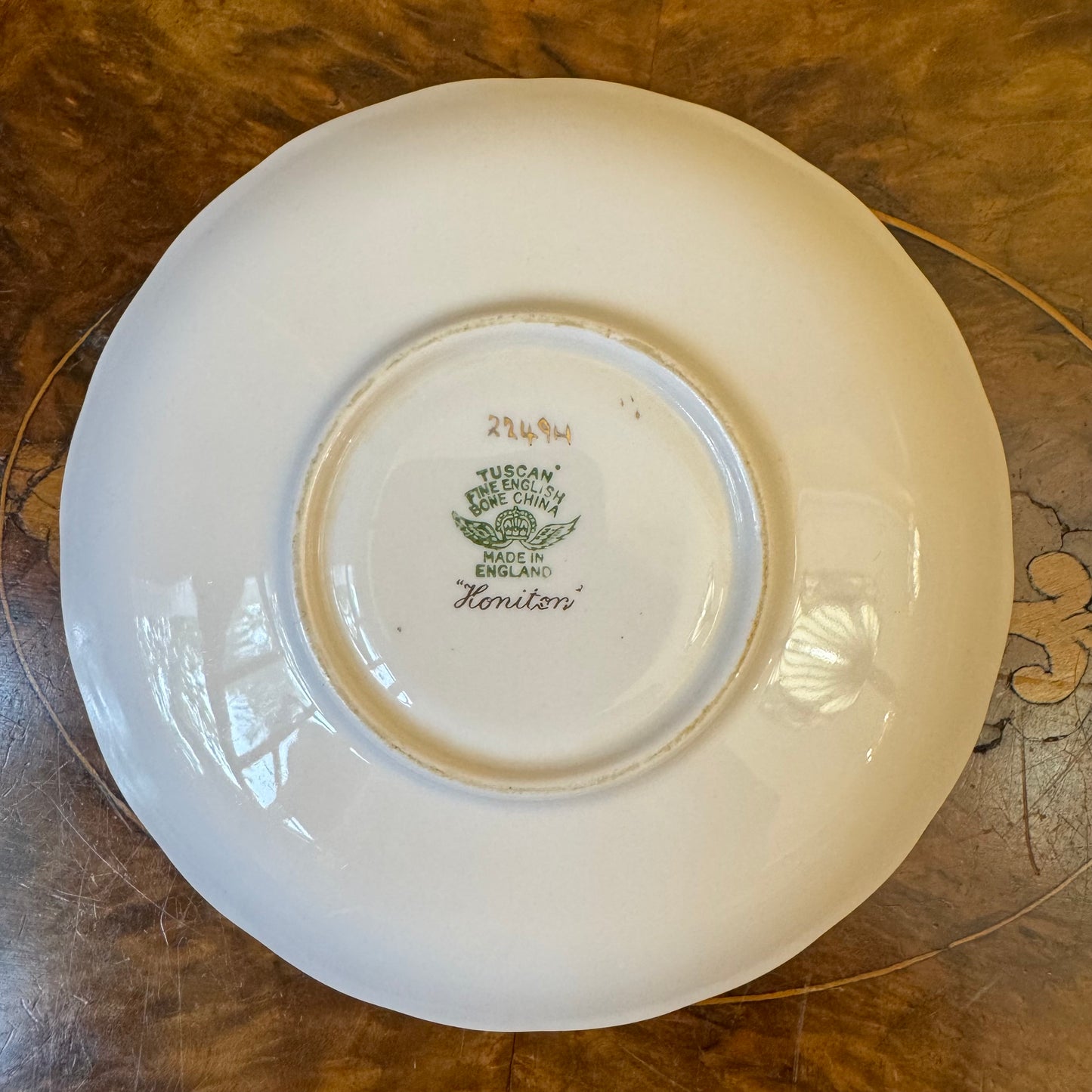 Vintage Tuscan Honiton saucer
