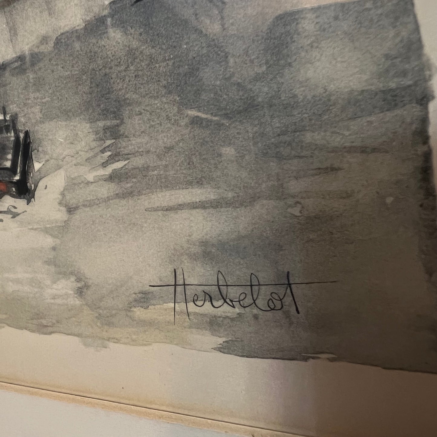 Vintage Watercolour Of Notre Dame's Wall Art