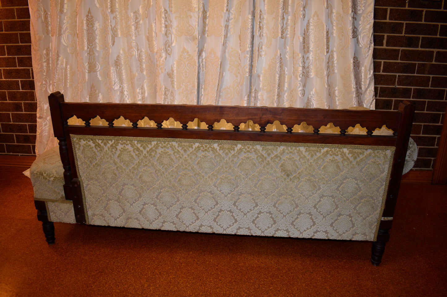 Antique English Chaise Lounge Sofa