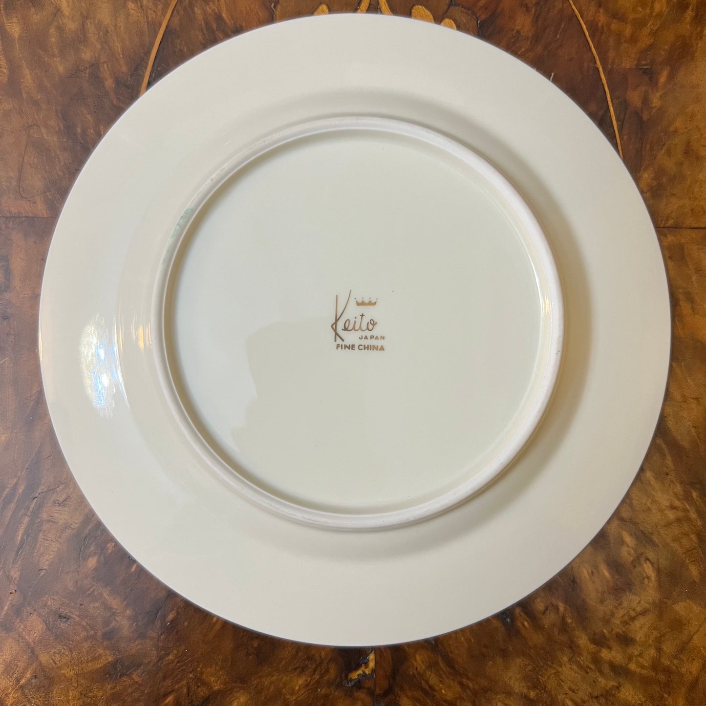 Chokin Art 24Kt Gold Iris Print Plate Dish